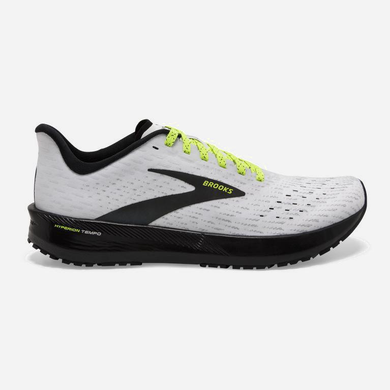 Brooks Men's Hyperion Tempo Road Running Shoes Singapore - White/Nightlife/Black (38246-HPDR)